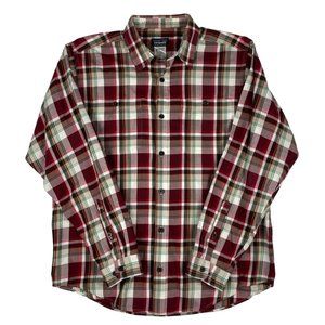 Patagonia Red Plaid Button Down Shirt Size Medium